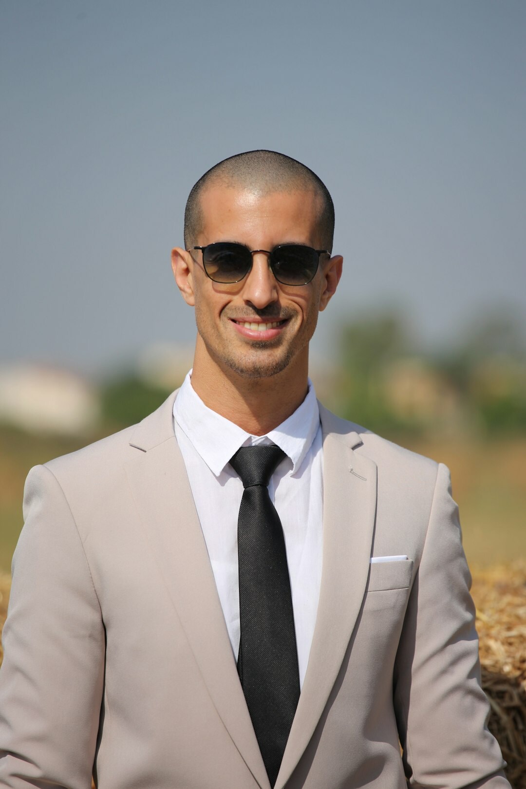 Portrait of a smiling businessman with glasses